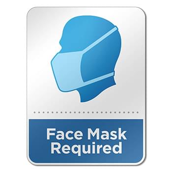6" x 8"  Face Mask Wall Sign