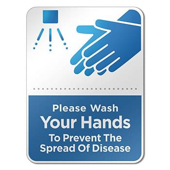6" x 8" Hand Wash Reminder Sign