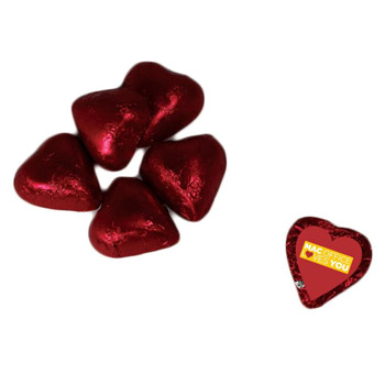 Individually Wrapped Chocolate Hearts