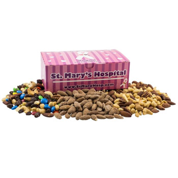 Large Chest Box with Trail Mix, Almonds, and Mixed Nuts
