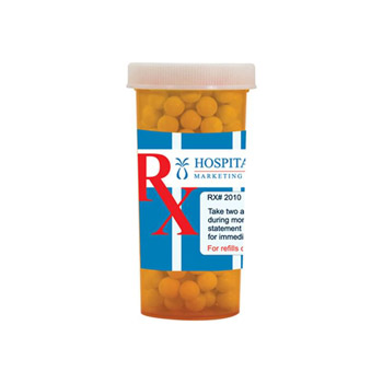 Pill Bottle (Large) - Red Hots, Jelly Beans, Gum