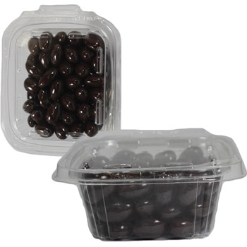 Safe-T-Fresh Square Container with SAFET-SQ Chocolate Almonds, Pistachios