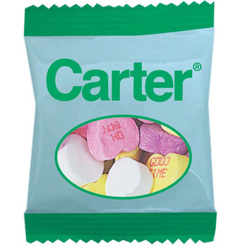 Zagasnacks Promo Snack Pack Bags - Printed Mints, Conversation Hearts